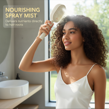 Electric Spray & Massage Hair Brush