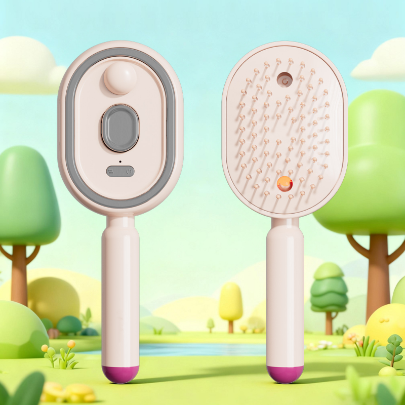 Electric Spray & Massage Hair Brush